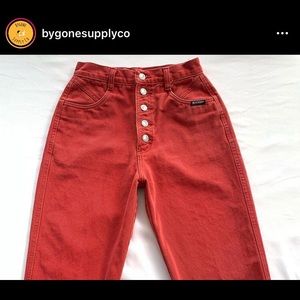Vintage faded red Rocky Mountain / Rockies jeans
